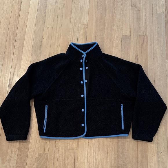 Sunday Best Jackets & Blazers - Sunday Best Black Jacket with Blue Trim